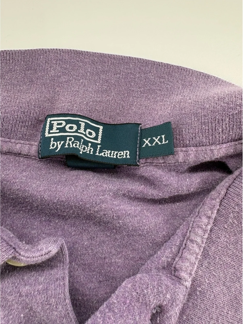 Polo Ralph Lauren Shirt Men's XXL Faded Purple Pony Logo Cotton